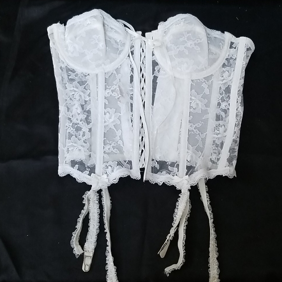 Other - 👰BRIDAL LACE UP BUSTIER CORSET WITH GARTERS